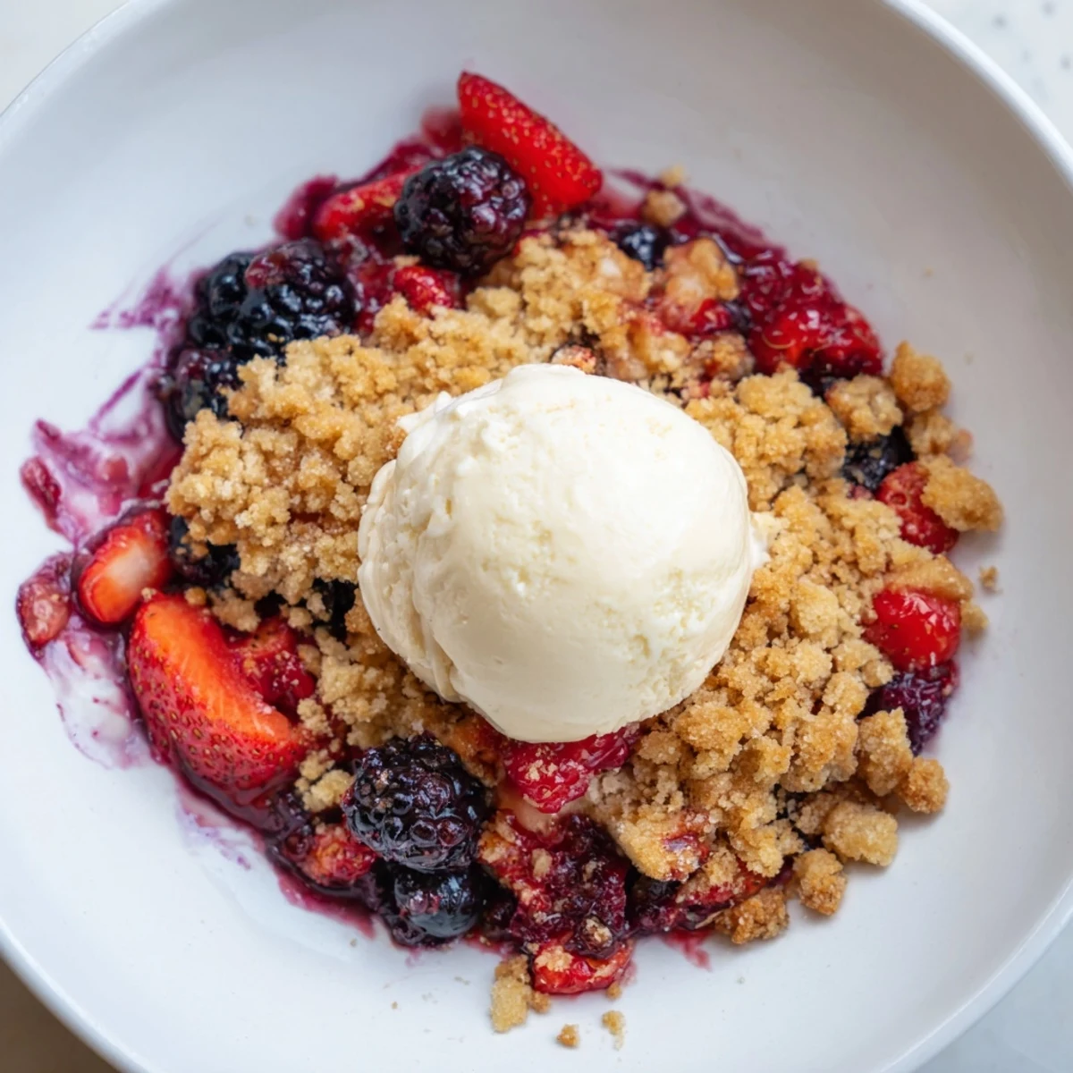 Rustic Summer Berry Cobbler