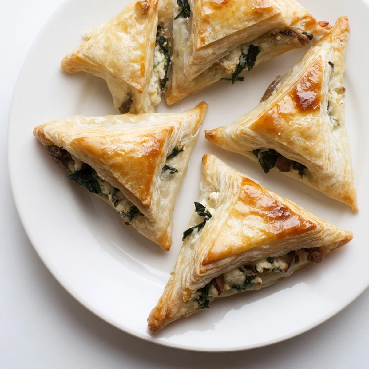 Savory Spinach Ricotta Triangles