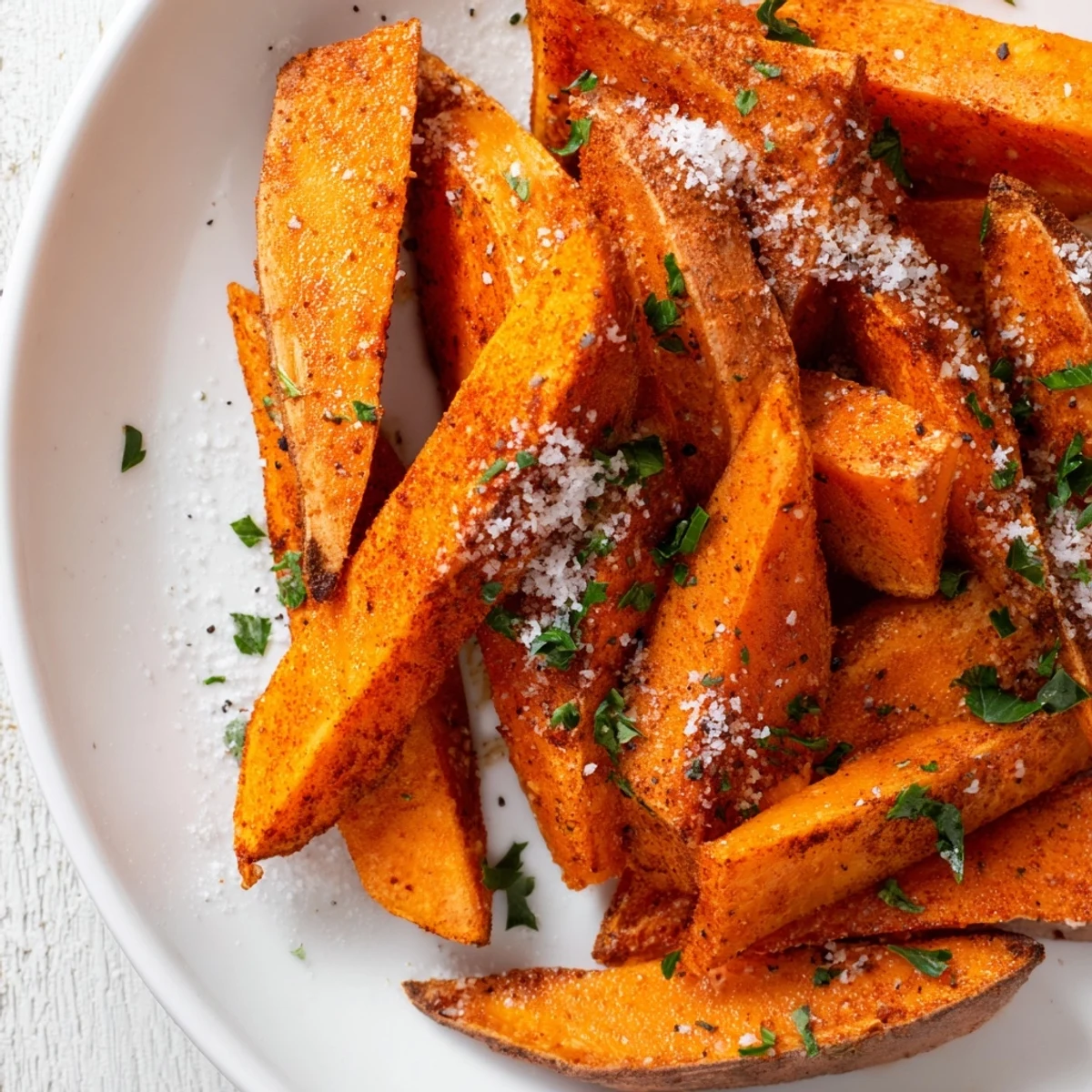 Deliciously seasoned and perfectly cooked, these oven-baked sweet potato wedges are a healthier treat.