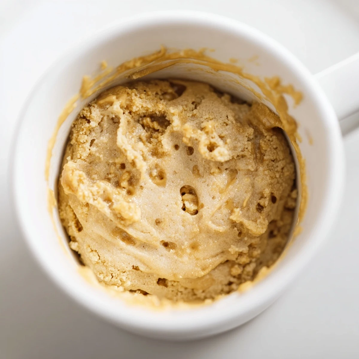 Rich and delicious 2-Minute Peanut Butter Mug Cake, topped with optional chocolate chips and ready in minutes.