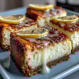 1. Silky Limoncello cheesecake bars with lemon cookie crust, perfect for summer dessert tables.  