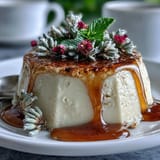 Creamy honey lavender panna cotta with edible flowers, a floral and sweet Italian dessert perfect for spring.  