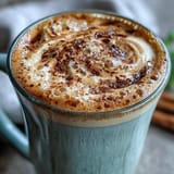 Creamy Adaptogens Latte with ashwagandha and reishi, a warm, whisked vegan morning sip.