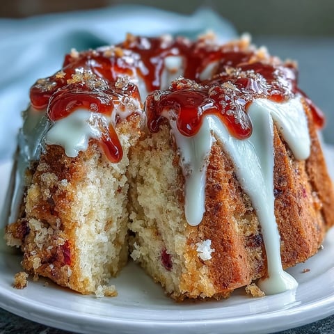 Freshly baked Heavenly Blood Orange Yogurt Cake on a wooden board, drizzled with luscious citrus icing.