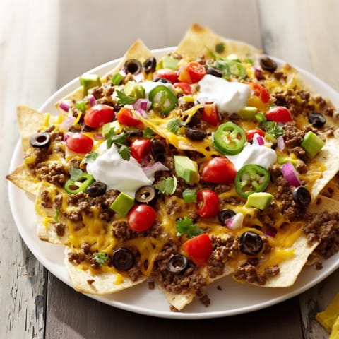 Classic Sheet Pan Beef Nachos #14