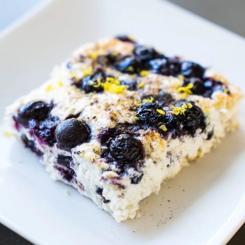 Blueberry Cottage Cheese Bake
