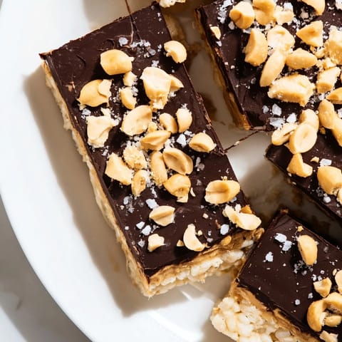 These Peanut Butter Chocolate Rice Cakes offer a satisfying mix of creamy peanut butter and dark chocolate deliciousness.
