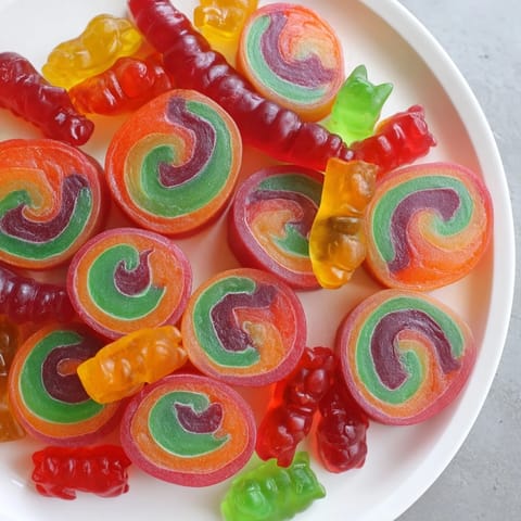 Rainbow Candy Roll Ups