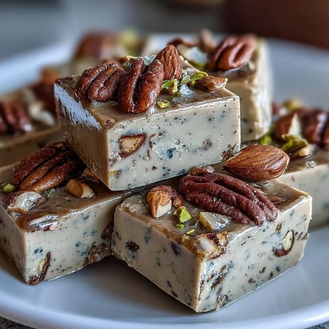 A close-up of glossy Hojicha Nougat wrapped in delicate parchment paper, ready to be gifted or enjoyed.