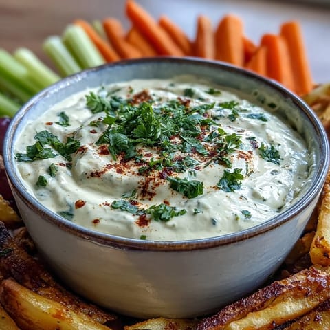 Southwest Ranch Sauce drizzled over a crisp salad with avocado, corn, and grilled chicken for a tangy finish.