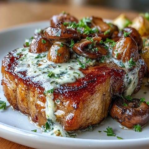 Keto Creamy Mushroom Pork