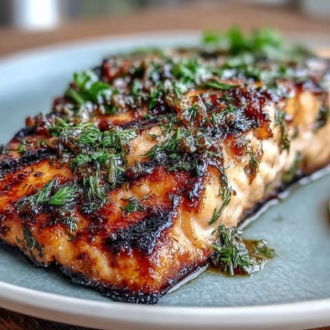 Grilled Lemon Herb Salmon