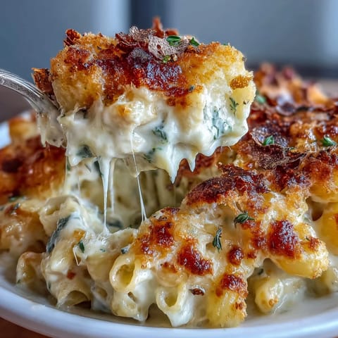 Creamy baked macaroni enveloped in Gruyère and cheddar, finished with rich truffle oil and delicate shaved black truffle.  