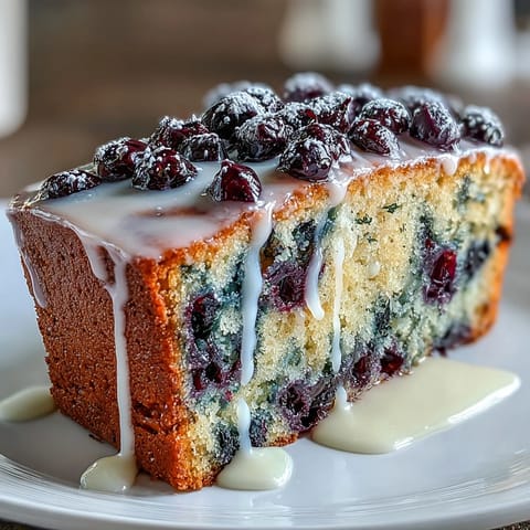 Blueberry Lemon Baby Shower Loaf