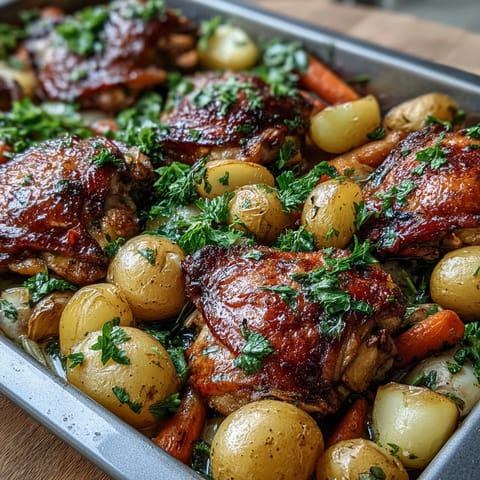 Herb Roasted Chicken Thighs