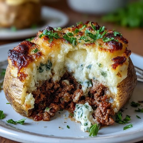 Shepherds Pie Baked Potatoes
