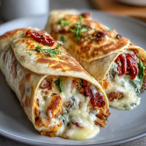 A hearty, protein-packed breakfast burrito filled with fluffy scrambled eggs, lean turkey, black beans, and melted cheese in a soft whole wheat tortilla.  
