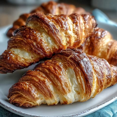 Easy Sourdough Croissants