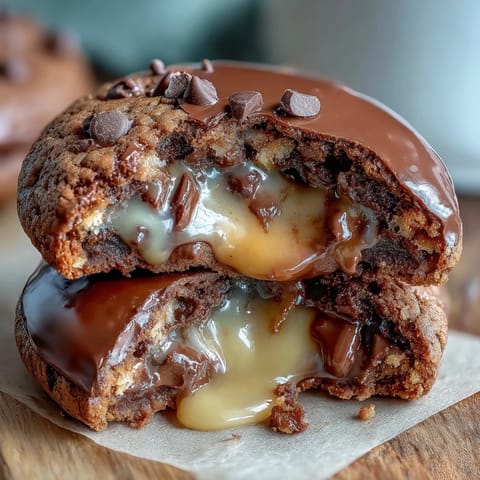 Cadbury Egg Stuffed Cookies