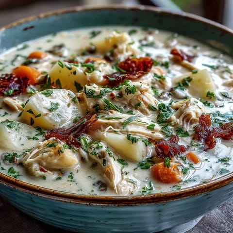 Slow Cooker Chicken Pot Soup