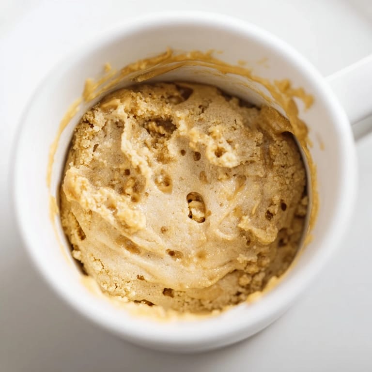 Rich and delicious 2-Minute Peanut Butter Mug Cake, topped with optional chocolate chips and ready in minutes.