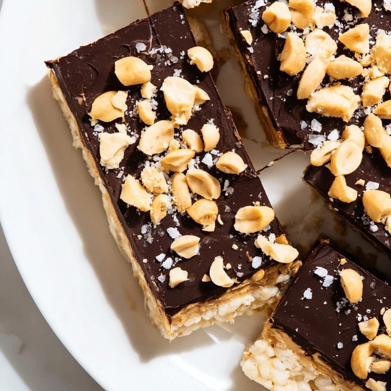 These Peanut Butter Chocolate Rice Cakes offer a satisfying mix of creamy peanut butter and dark chocolate deliciousness.