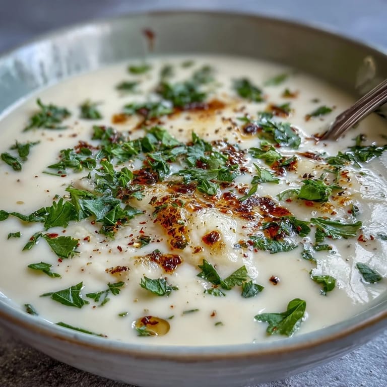 Creamy White Bean and Parmesan Soup simmering in a rustic pot, featuring tender carrots, celery, and onions for a hearty Italian-inspired flavor.