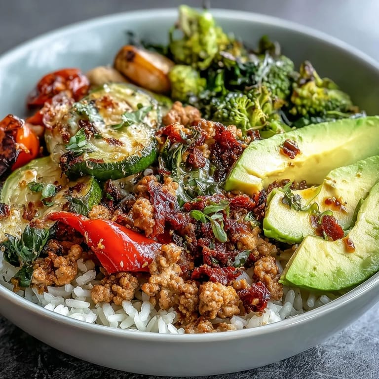Steaming Ground Turkey Bowl served in a rustic bowl, garnished with cilantro and lime wedges, perfect for a wholesome weeknight dinner.