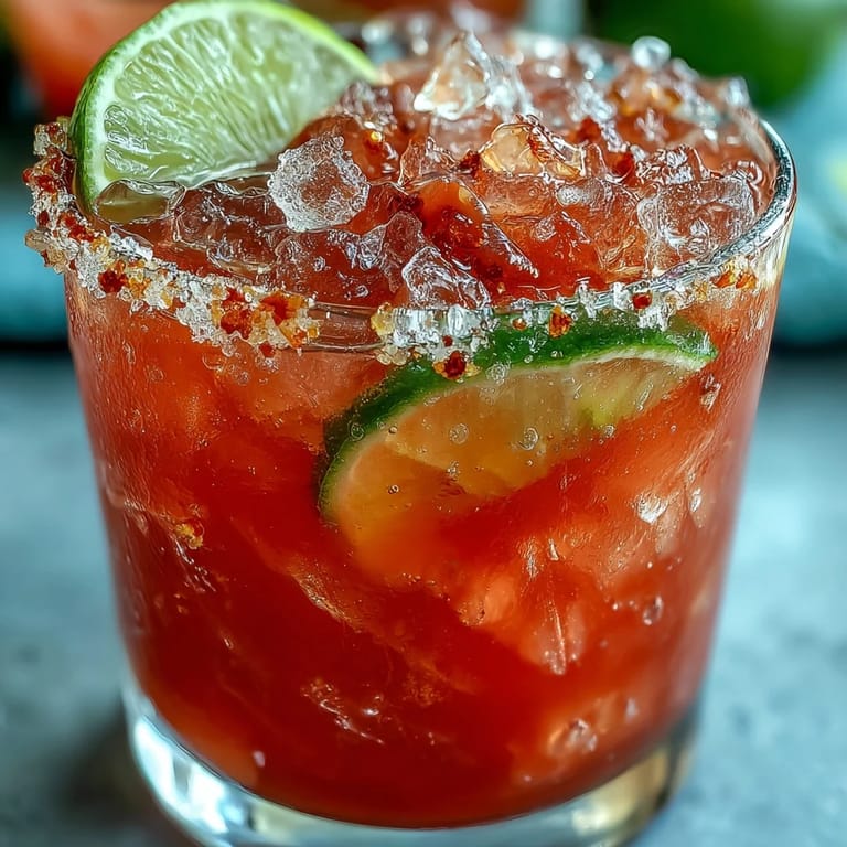 Two chilled Best Guava Margaritas with Tajín rim, ready for tropical sipping.