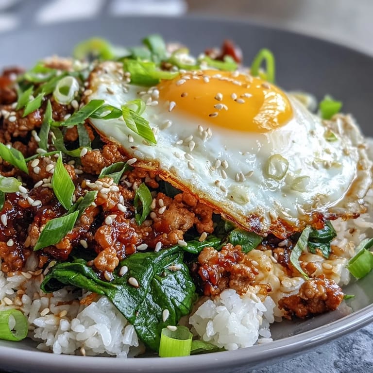 Sizzling ground turkey simmering in gochujang sauce in a skillet, ready for dinner.