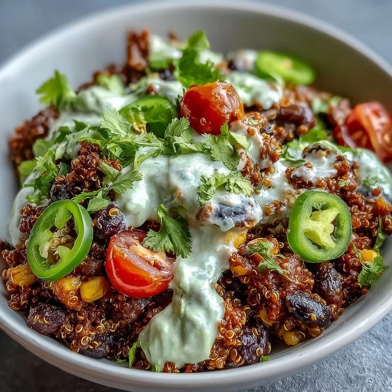 Wholesome vegan bowls featuring lentil-quinoa taco meat, garnished with avocado lime crema, cilantro, and zesty lime wedges.