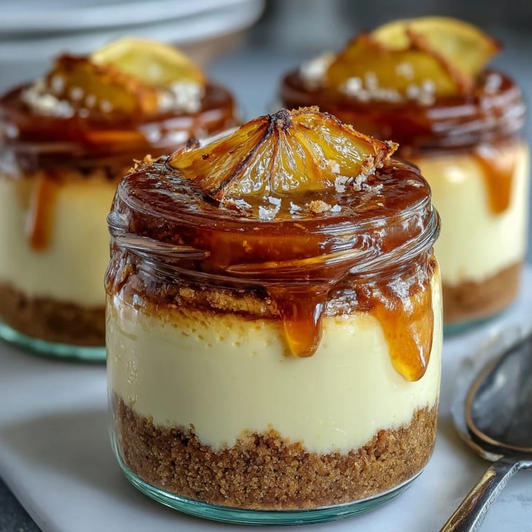 Individual Limoncello cheesecake jars featuring rich cheesecake, buttery crumbs, and vibrant lemon curd, perfect for summer parties.