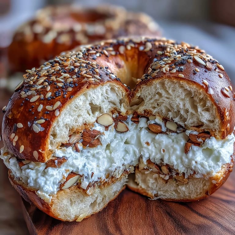 Protein Bagels with Everything Seasoning