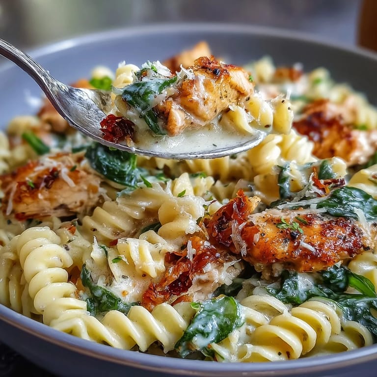 Easy Mediterranean-inspired meal with juicy chicken, creamy orzo, and fresh spinach, finished with a zesty lemon twist.