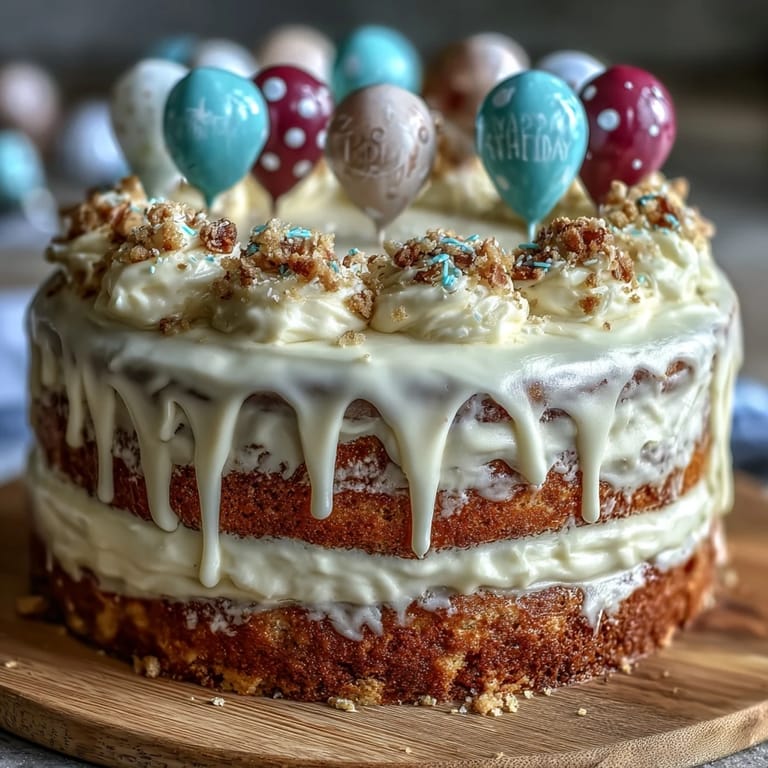 Elegant two-tier vanilla cake decorated with playful balloon toppers, ideal for graduation parties and special academic celebrations.