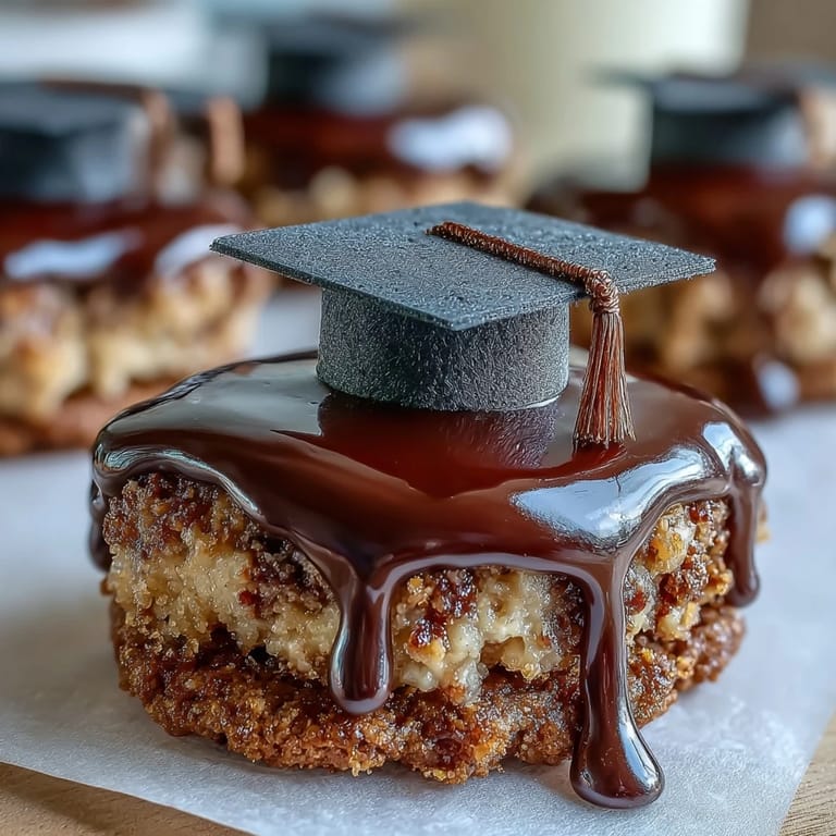 3. Celebrate success with these Easy Graduation Cookies, featuring fondant caps and tassels for a fun, edible diploma party favor.